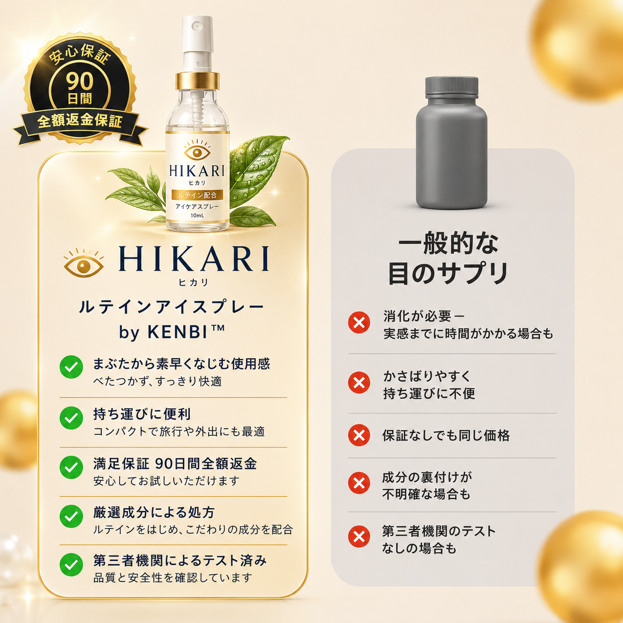 ルテイン配合 HIKARI™ アイケアスプレー