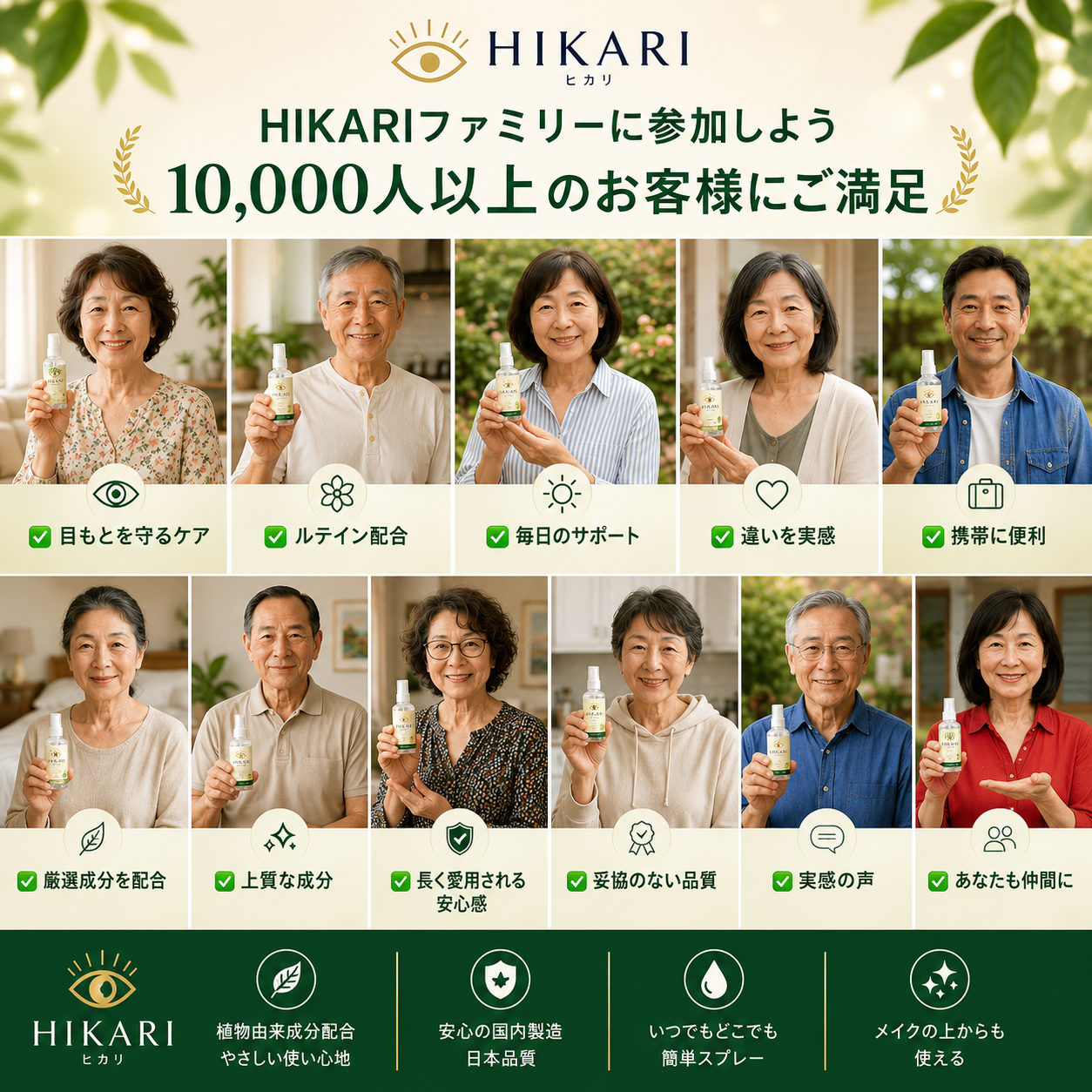 ルテイン配合 HIKARI™ アイケアスプレー
